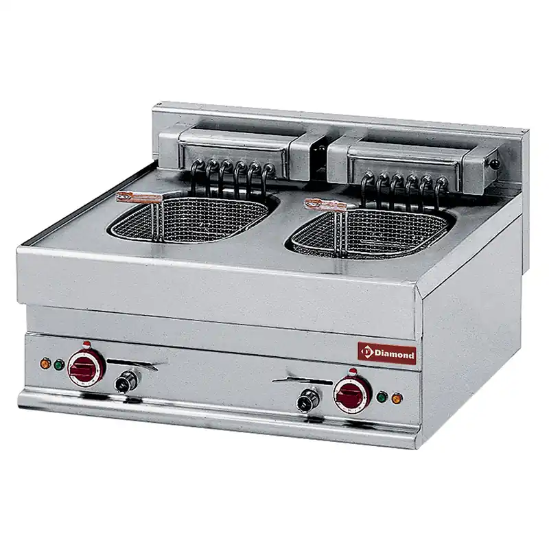 Elektrische friteuse , S-Powerful, 2 x 10 liter -Top- - 700x650x(h)280/380mm Korting