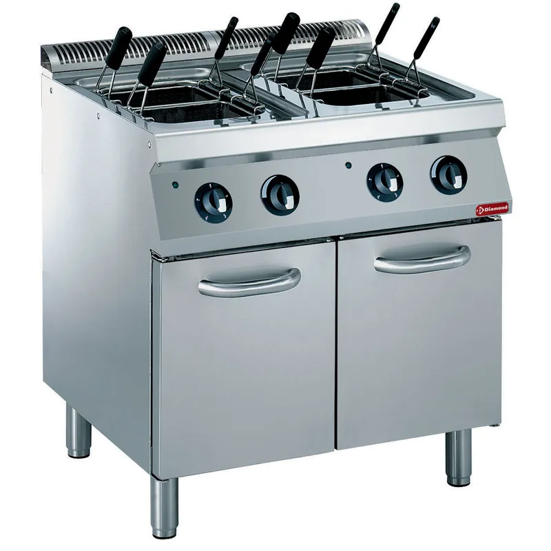 Betrouwbaar Pastakoker met onderstel elektrisch - 2x 24,5L - 230V