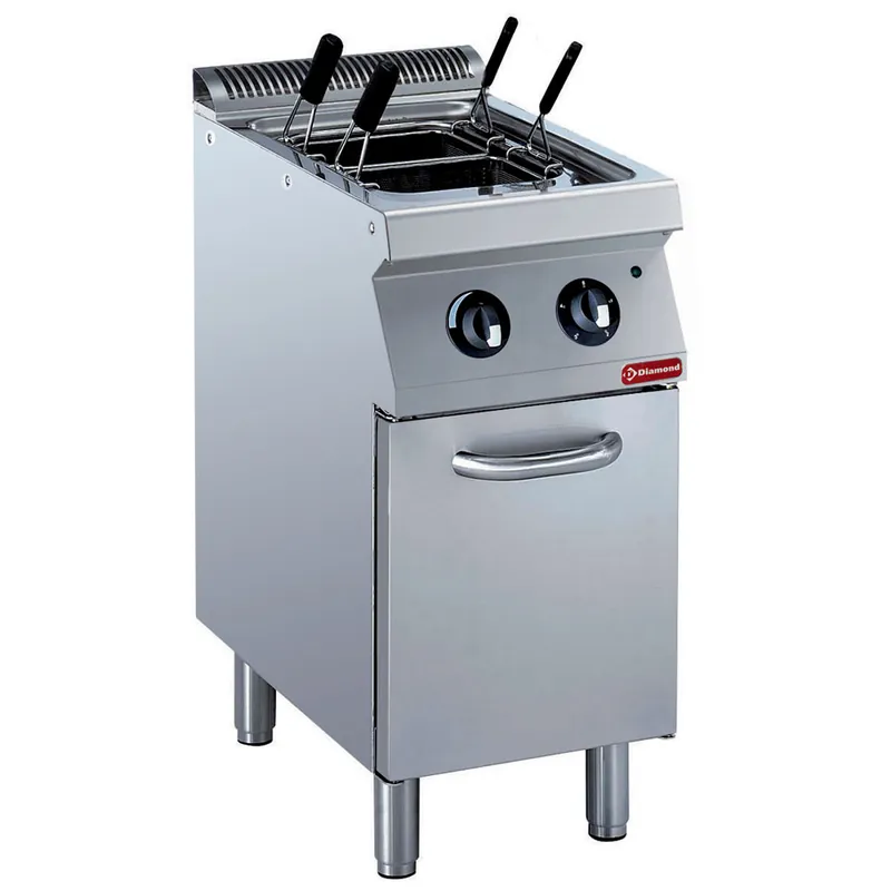 Pastakoker met onderstel elektrisch - 1 kuip 24,5L - 230V Direct Verzonden