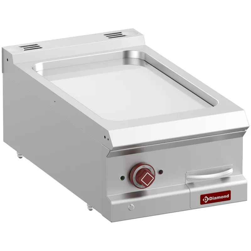 Elektrische bakplaat verchroomd - Glad - 400x700x(h)320mm Shop Nu