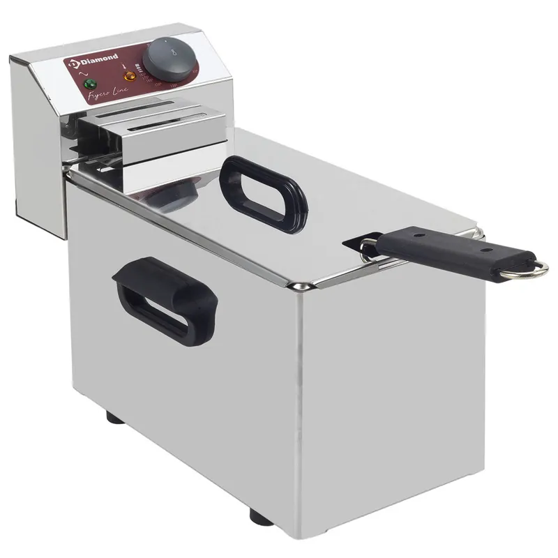 Elektrische friteuse tafelmodel 4 liter - 210x410x(h)290mm Laatste Versie
