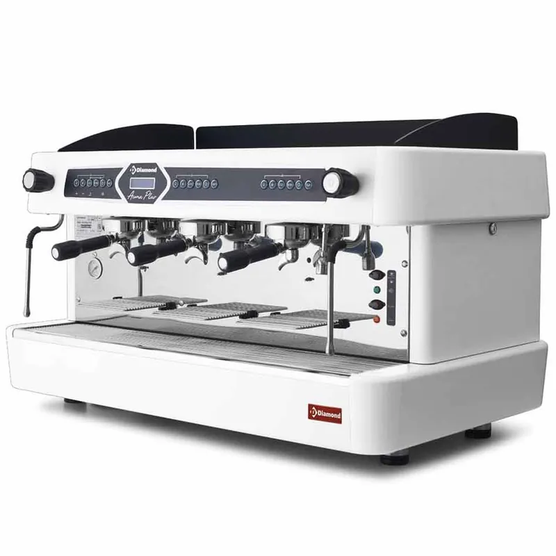 Espresso apparaat wit 3 groepen - Automatisch met display Merkproduct