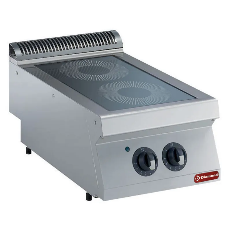 Dagaanbieding Vitrokeramische kookplaat 2 zones - 400x730x(h)320mm - 230V