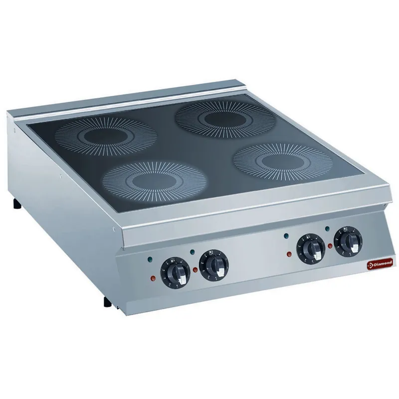 Betrouwbaar Inductie kookplaat met 4 kookzones - 4x5kW/230V