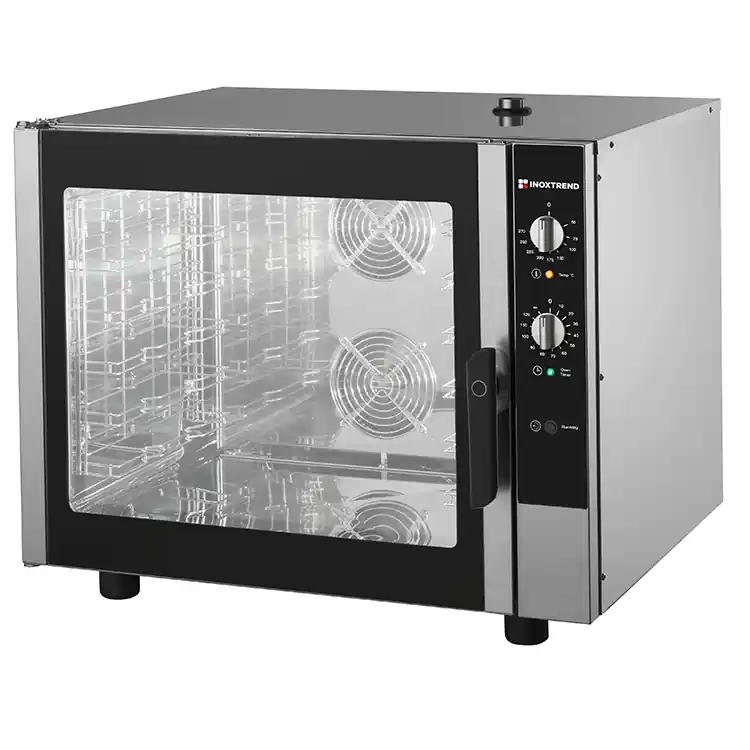 Beste Prijs Heteluchtoven Inoxtrend 6x 1/1GN of 600x400mm - Stoom injectie - 400V