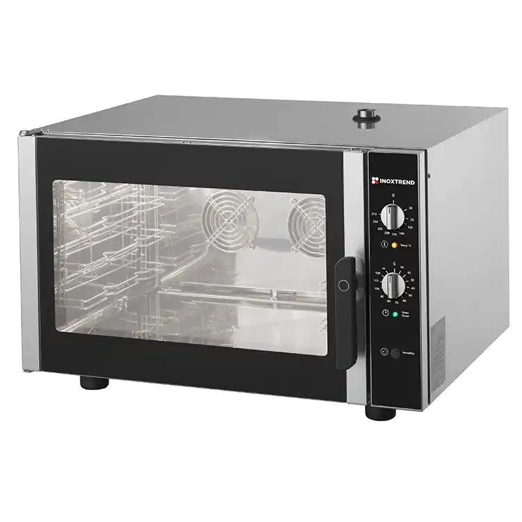 Speciale Aanbieding Heteluchtoven Inoxtrend 4x 1/1GN of 600x400mm - Stoom injectie - 400V