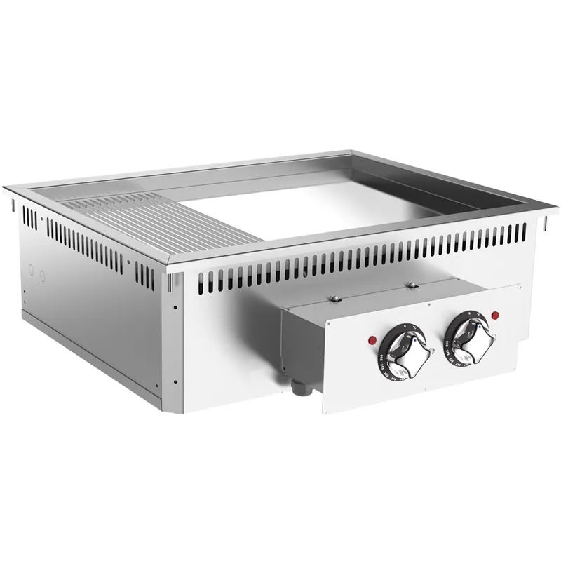Mareno 700 Drop-in bakplaat 80cm 2/3 glad-1/3 geribd Express Levering