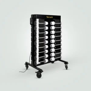 Finale Uitverkoop Charging trolley voor Securit tafellampen - 50x90x(h)100cm