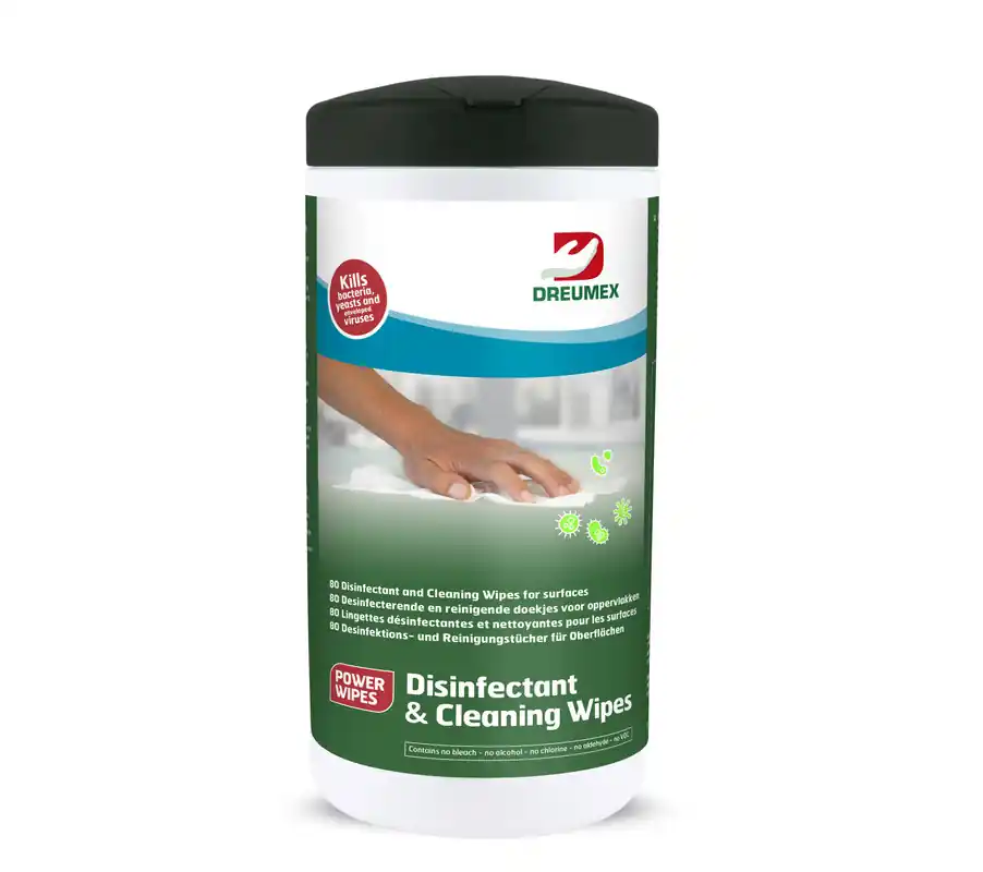 Disinfectant and cleaning wipes - 6x80 doekjes Direct Verzonden