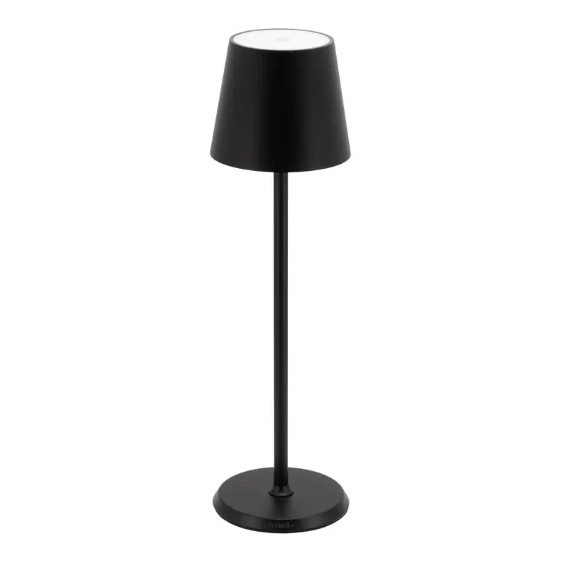 Hoge Kwaliteit Tafellamp Feline zwart - LED en magnetische oplaadkabel