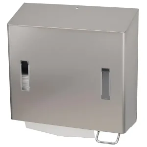Finale Uitverkoop RVS combinatie zeep- en handdoekdispenser - Zeep rechts