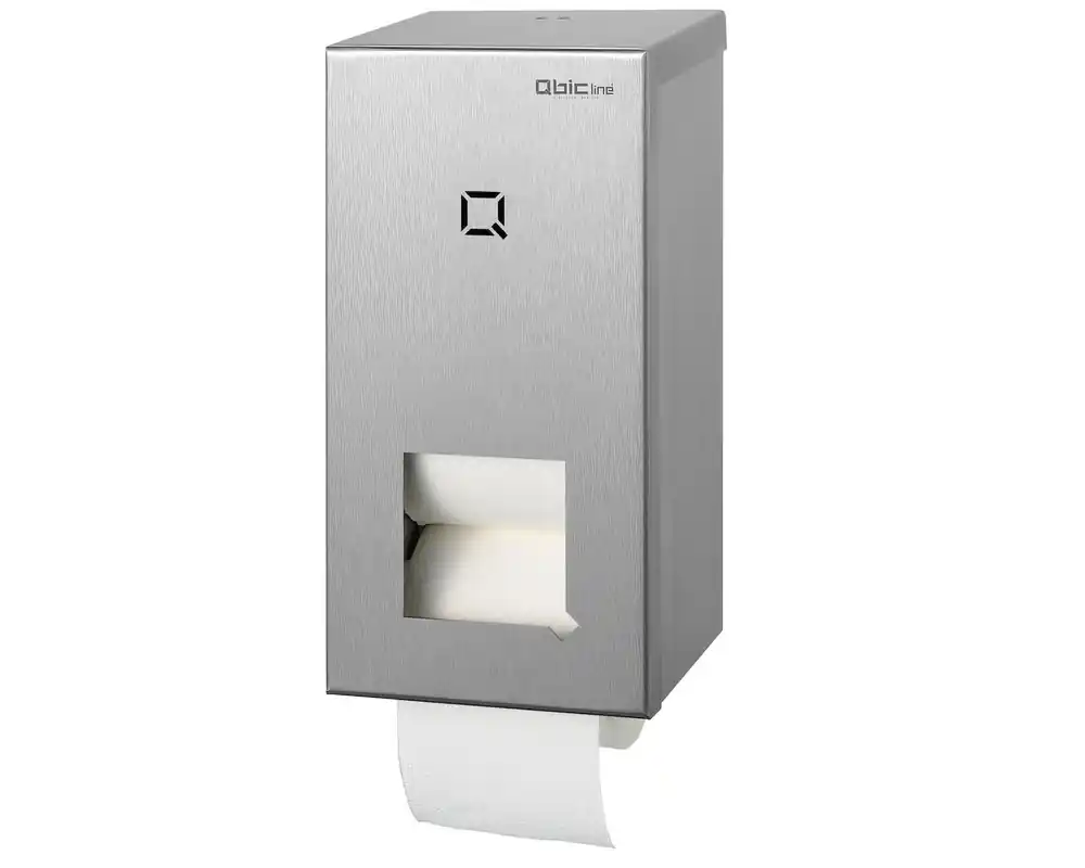 Toiletrolhouder Qbic-line RVS - Geschikt voor kokerloze rollen Korting
