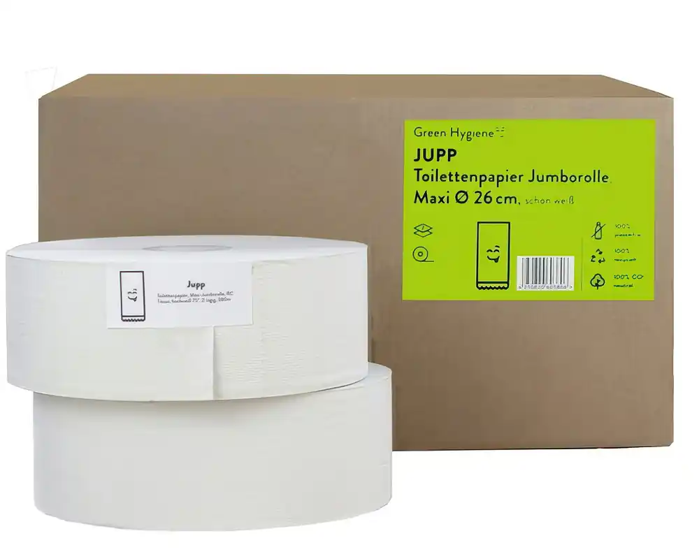 Hoge Kwaliteit Midi jumborollen recycled 2-laags ø25,5cm - 6x 380 meter