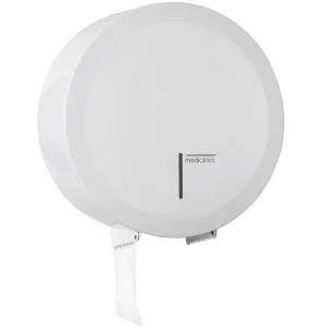 Jumboroldispenser toiletpapier klein - Wit Speciale Aanbieding