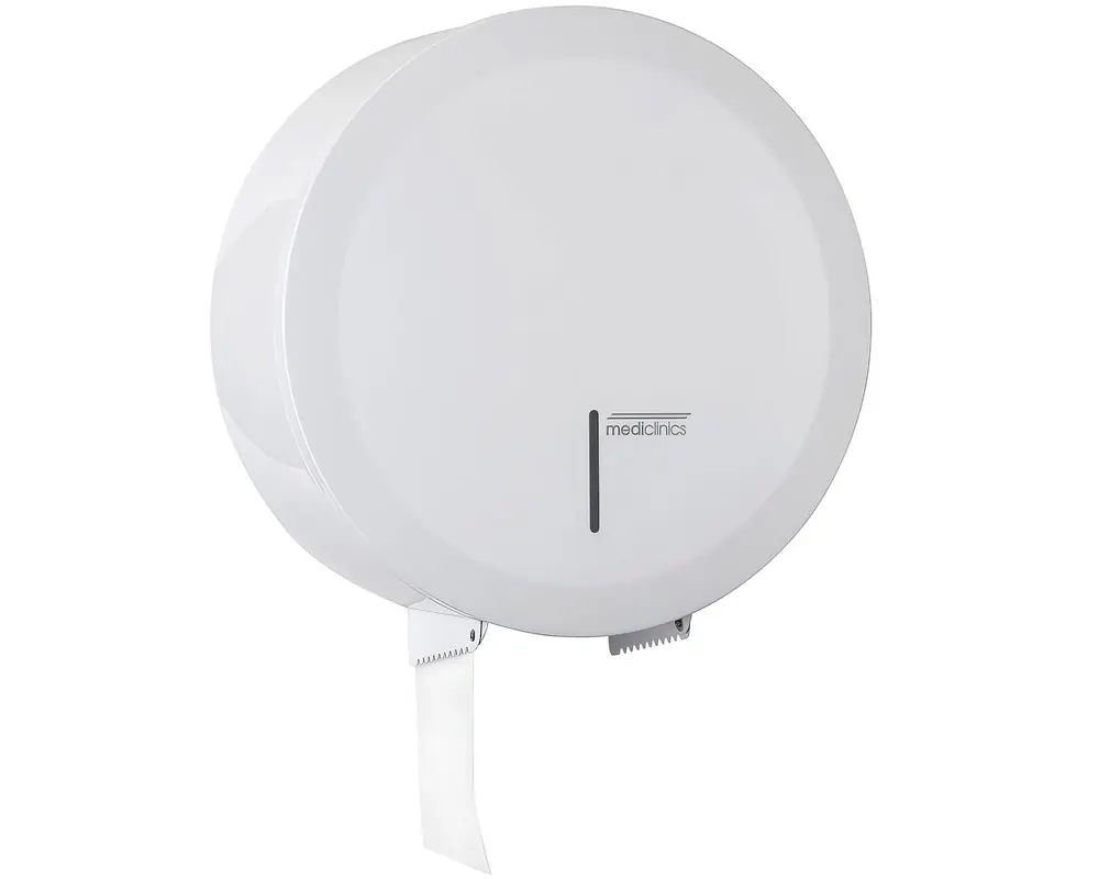 Jumboroldispenser toiletpapier klein - Wit Speciale Aanbieding