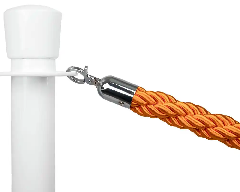 Afzetkoord gedraaid oranje - Chroom sluiting Rechtstreeks Van De Fabrikant
