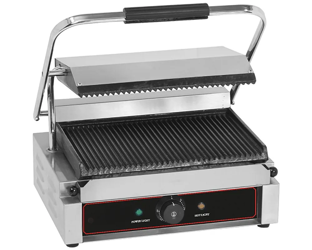 Bestseller Contactgrill Roestvrijstaal - Gegroefd - Roestvrijstaal - 2,2 kW