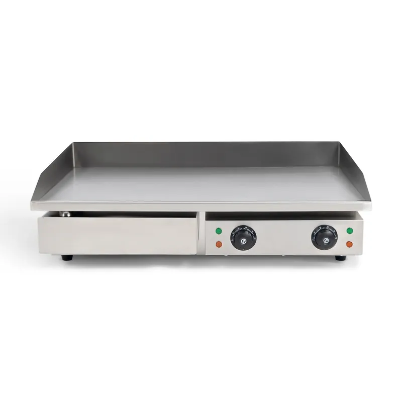 Elektrische Grillplaat - 3,5kW - Roestvrijstaal - Glad Koopje