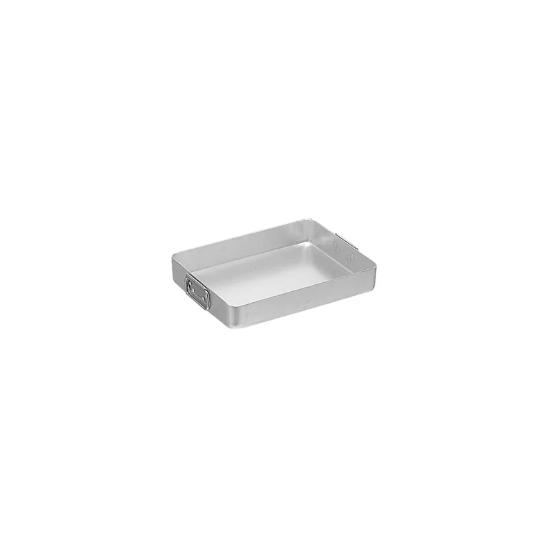 OUTLET-Aluminium Braadslede - Draaibare Handgrepen - 35x27cm Gereduceerde Prijs