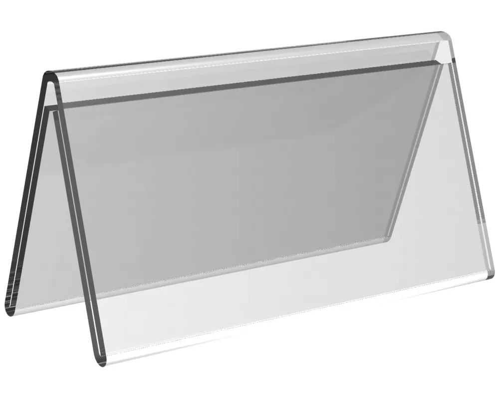 Op = Op Kaarthouder V-standaard - Acryl - 70x150mm