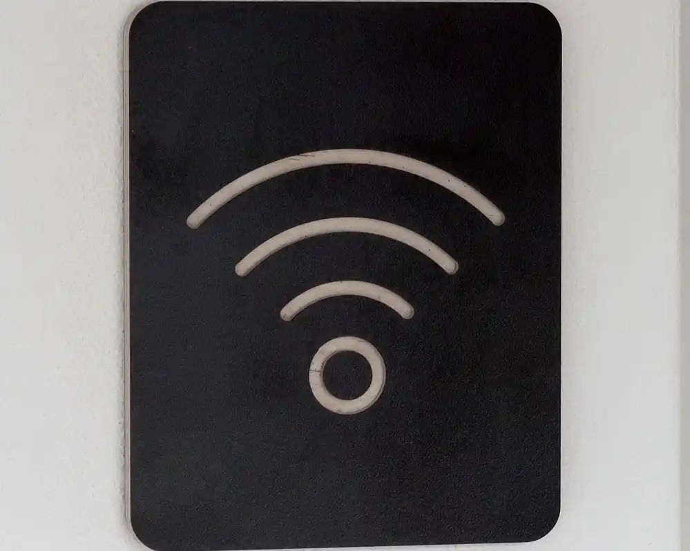 Direct Verzonden Pictogrambord wifi zwart
