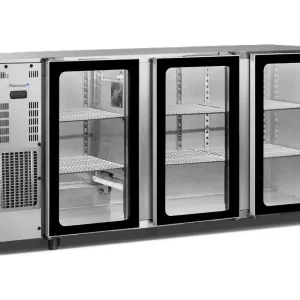 Hoge Kwaliteit Flessenkoeling 3 glasdeuren Marecos - RVS - 2065x565x(h)890mm
