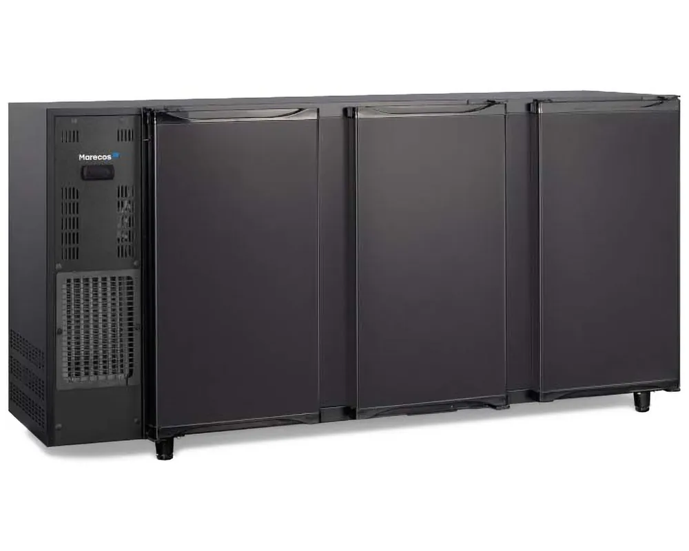 Flessenkoeling 3-deurs Marecos - Zwart - 2065x565x(h)890mm Nu Kopen