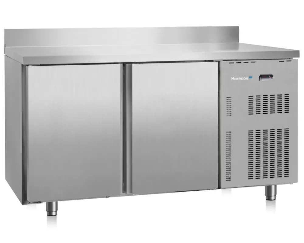 Hete Deal Marecos Softline koelwerkbank - 2 deurs met spatrand - 1500x600x(h)858mm