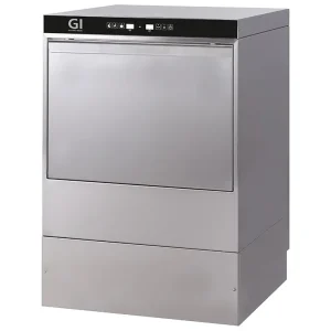 Digitale vaatwasser - 400V - 50x50cm - met afvoerpomp, zeepdispenser en breaktank Seizoensaanbieding