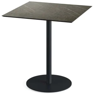 Shop Nu Urban terrastafel zwart frame + Midnight Marble HPL tafelblad 70x70cm