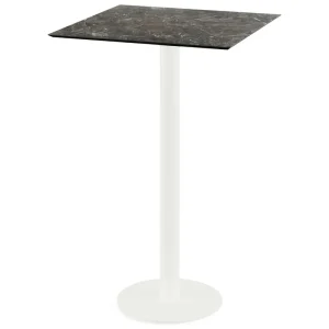 Urban statafel wit frame + Galaxy Marble HPL tafelblad 70x70cm Meest Verkocht