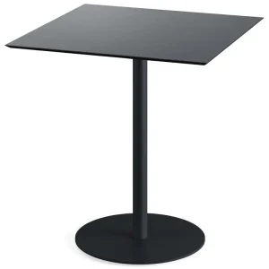 Urban terrastafel zwart frame + Zwart HPL tafelblad 70x70cm Seizoensaanbieding