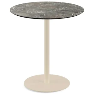 Meest Verkocht Urban terrastafel zand frame + Galaxy Marble HPL tafelblad Ø70cm