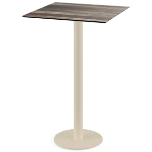 Meest Verkocht Urban statafel zand frame + Tropical Wood HPL tafelblad 70x70cm