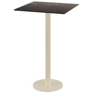 Nieuw Urban statafel zand frame + Riverwashed Wood HPL tafelblad 70x70cm