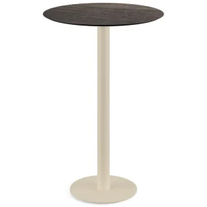 Favoriet Urban statafel zand frame + Riverwashed Wood HPL tafelblad Ø70cm
