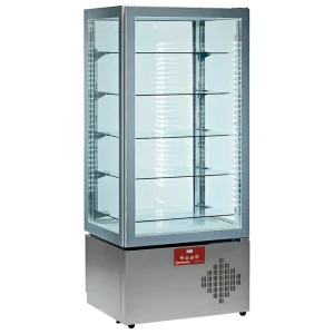 Merkproduct FULL Vitrine 440 Lt., 5 glazen niveaus, geventileerd - PASTRY - ZWART - 700x650x(h)1900mm