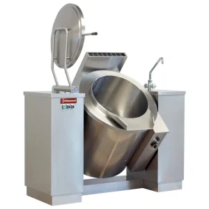 Kantelbare gas kookketel 150L - Indirecte verwarming - 1600x850x(h)1050mm Veilige Betaling