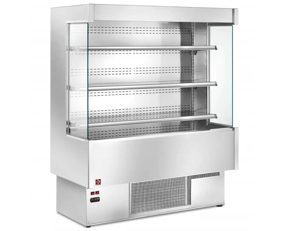 Wandmeubel gekoeld RVS - 4 niveaus - 2000x735x(h)1820mm Hoge Kwaliteit