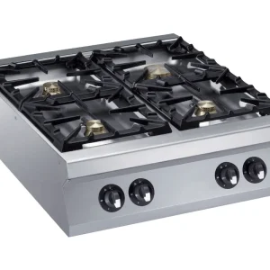 Gasfornuis tafelmodel 1x10kW+3x6kW - 800x900x(h)320mm Gratis Retour