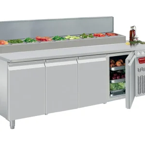 Pizzawerkbank 4 deurs 1/1GN - Opzet 10x 1/6GN Lage Kosten