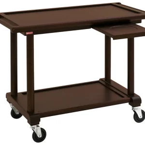 Wengé serveerwagen 2 niveaus - 1000x550x(h)820mm Meest Verkocht