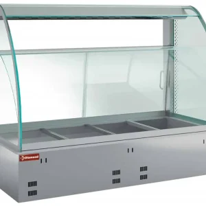 Premium Verwarmde vitrine met bevochtiger 5x 1/1GN