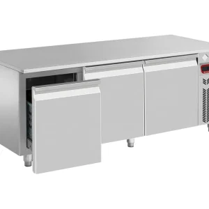 Gratis Retour Vriesonderstel, 3 laden GN 1/1-h 200 mm - 1650x700x(h)570/610mm