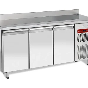 Vrieswerkbank 3 deuren 1/1GN - Met spatrand Actieprijs
