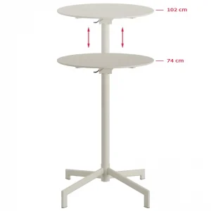 Fabrieksprijs Versa terras/statafel - Verstelbaar in 2 hoogtes - Beige