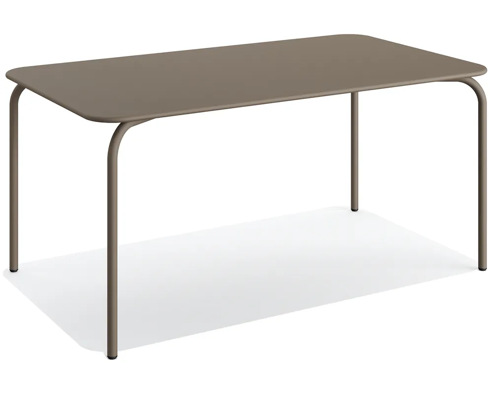 Actieprijs Shine tuintafel - Rechthoekig - Cappucino