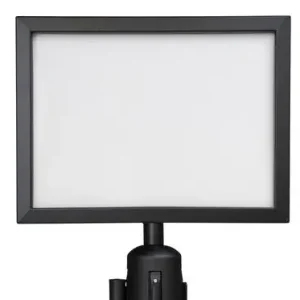Lage Prijs Posterframe A4 liggend - Mat zwart - Geschikt voor afzetpaal met trekband