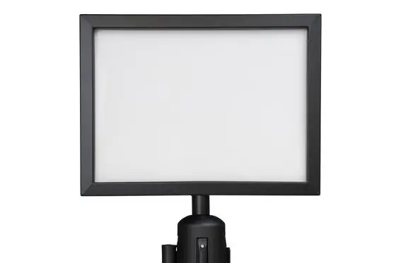 Lage Prijs Posterframe A4 liggend - Mat zwart - Geschikt voor afzetpaal met trekband