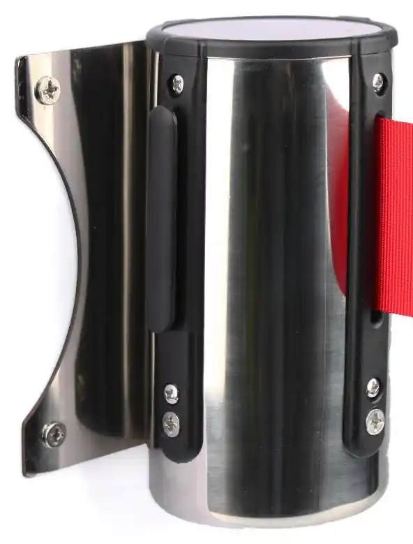 Laatste Kans Wandsysteem met trekband chroom - Trekband rood